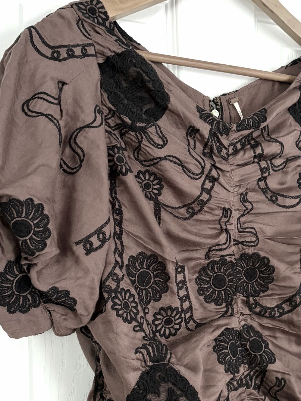 Free People Ramona Ribbon Floral Dress Size M - Picture 4 of 5